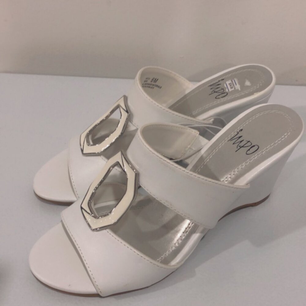 White Wedge Heel Shoes